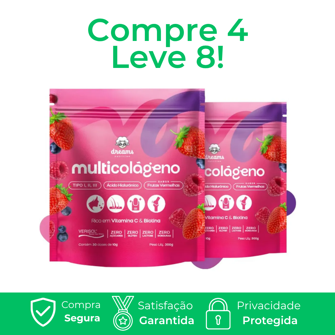 Multicolágeno Original - Dreams Nutrition - Sabor Frutas Vermelhas