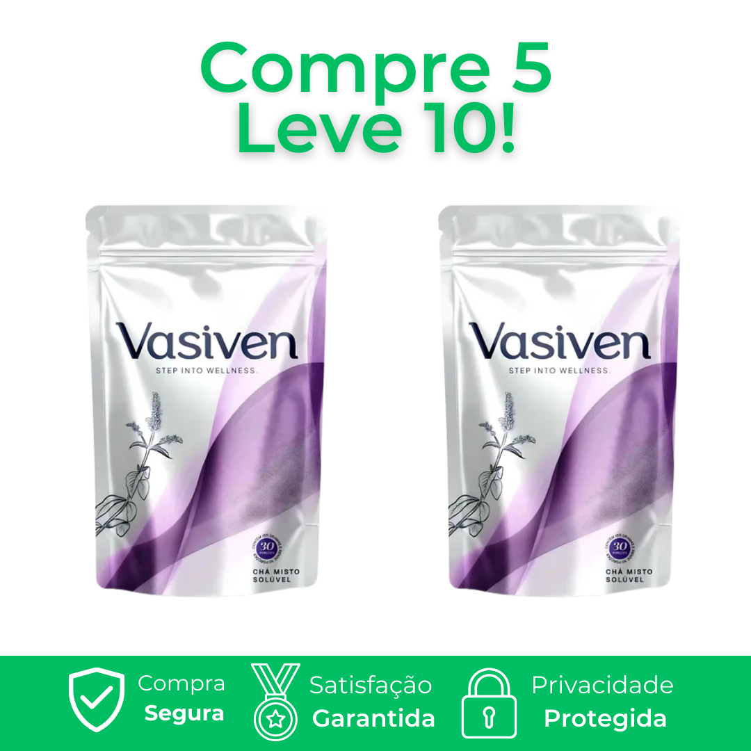 Vasiven - Chá Misto Solúvel Suplemento Alimentar Com 30 Porções de 150g