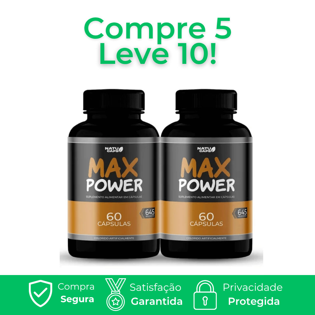 Max Power Original - Mais Disposição, Foco e Recuperação para Seu Dia