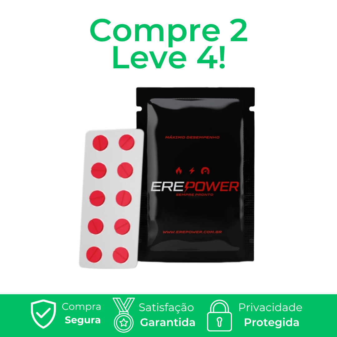 ErePower 60 Cápsulas - A Revolução da Performance Masculina Completa