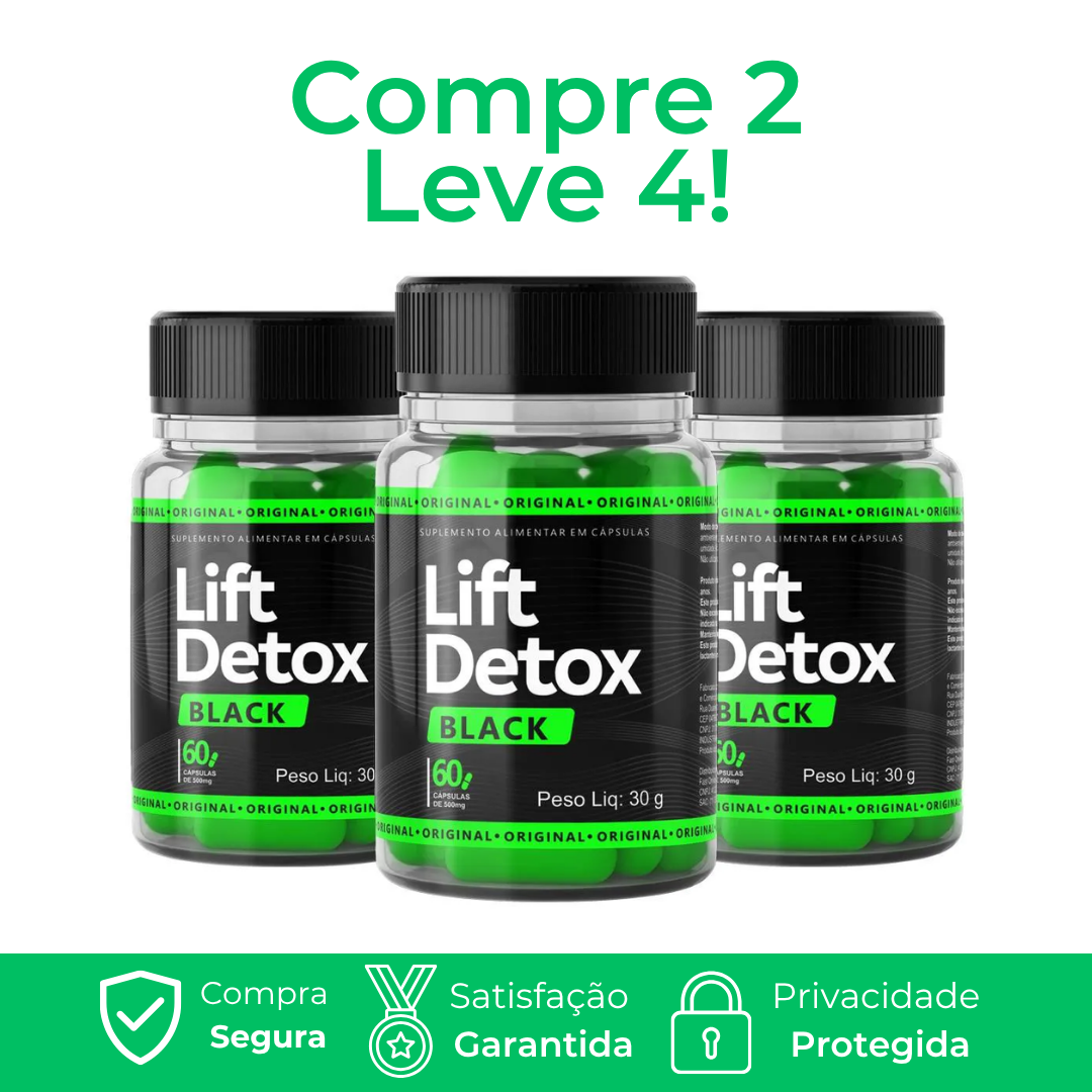 Lift Detox Black - Emagrecimento Natural