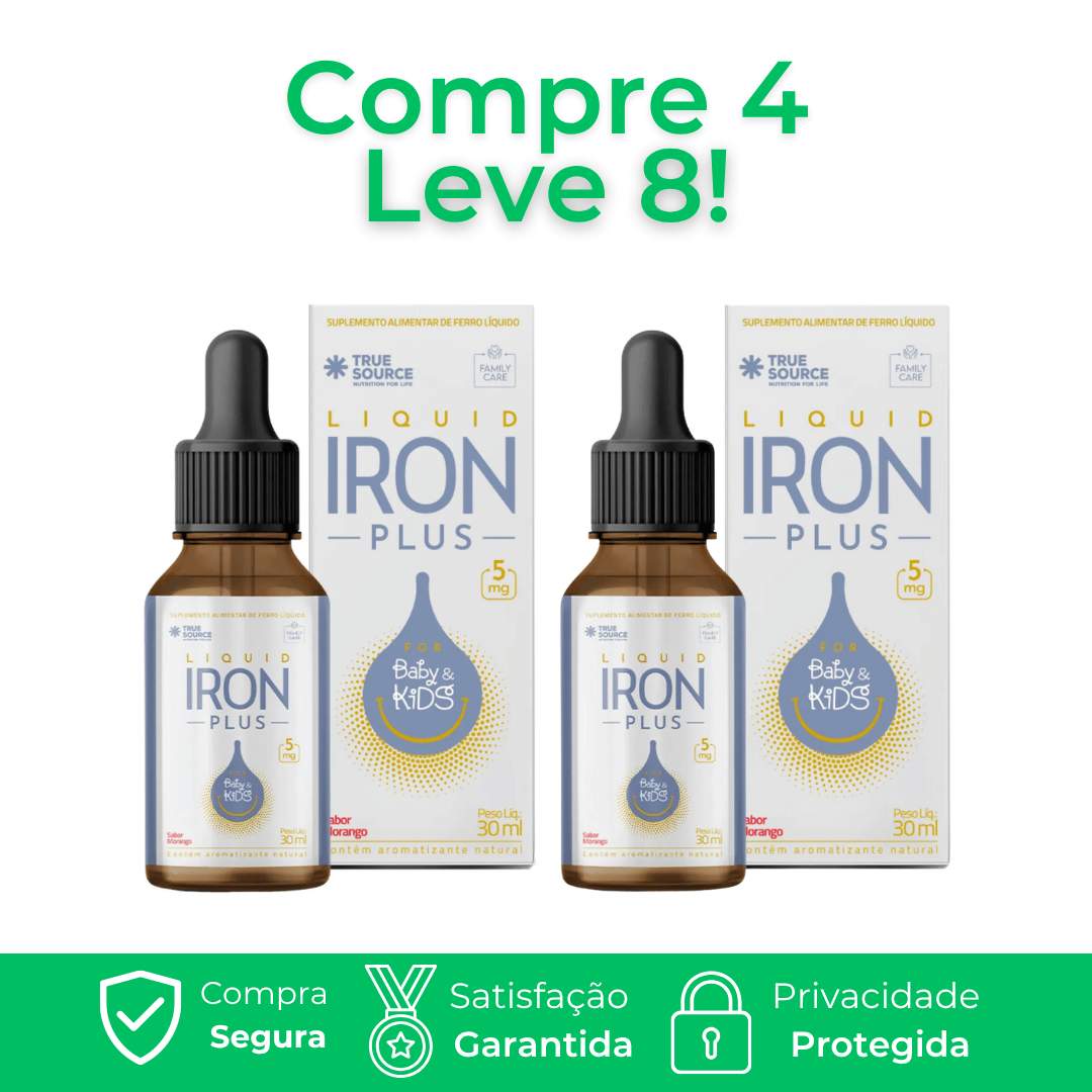 Iron Plus - Auxilia na prevenção e tratamento da anemia