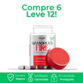 Glamorous Fire 30 Cápsulas - Produto Natural + Frete Grátis